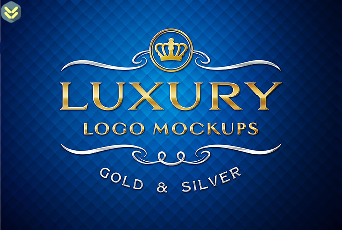 I will mockup your logo into luxurious and elegant style