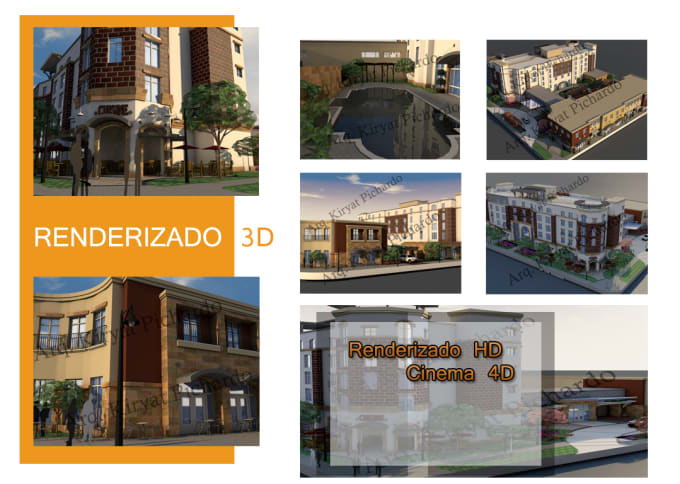 I will model and render or animate any architectural design