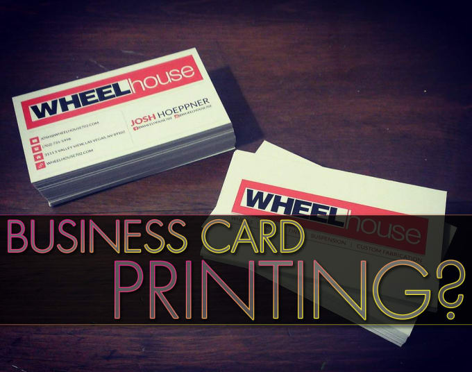 I will professionally print and mail your business cards