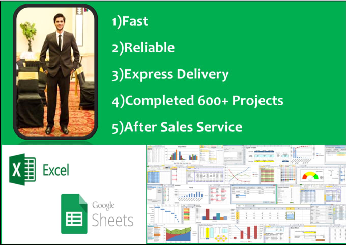 I will provide excellent services in microsoft excel and google sheets