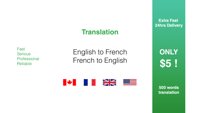 I will provide you English to French or French to English translation