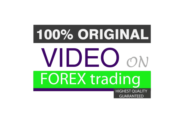 I will record a 1 min original video on anything forex related