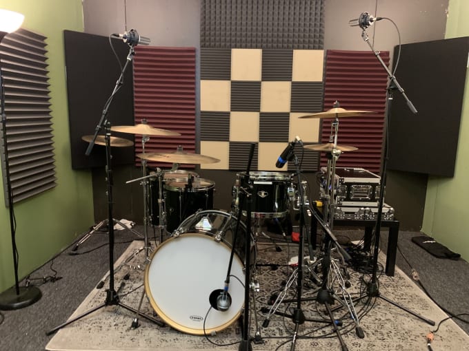 I will record studio quality drum tracks for you