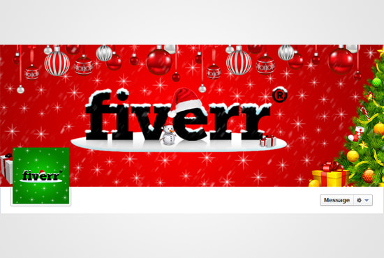 I will redesign your facebook cover and pic for christmas
