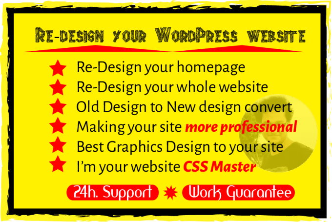 I will redesign your wordpress website and graphics as you want