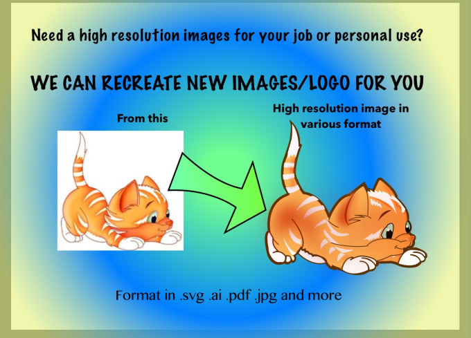 I will redraw low quality logo or images to high quality vector