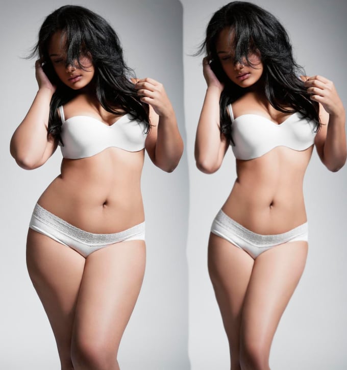 I will reduce fat from face or body with photoshop to make you look slimmer