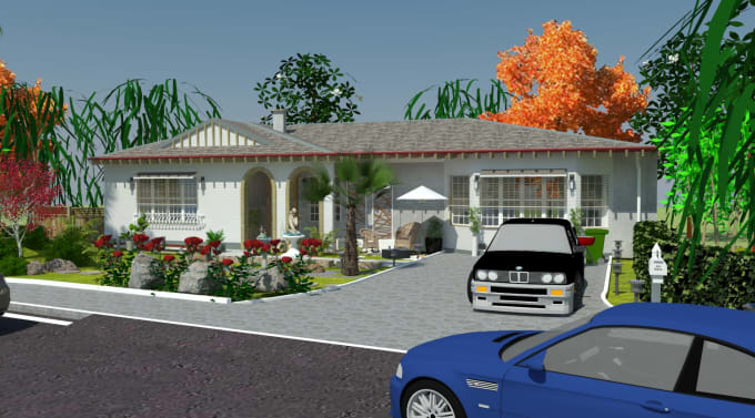 I will remodel your house or building exterior design