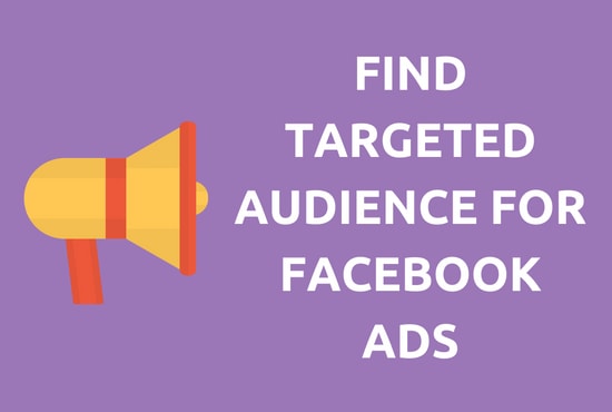 I will research targeted audience for your facebook ads