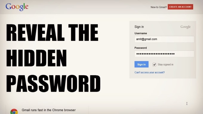 I will reveal The Hidden Asterisk password