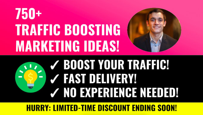 I will send 750 ways to drive targeted web traffic