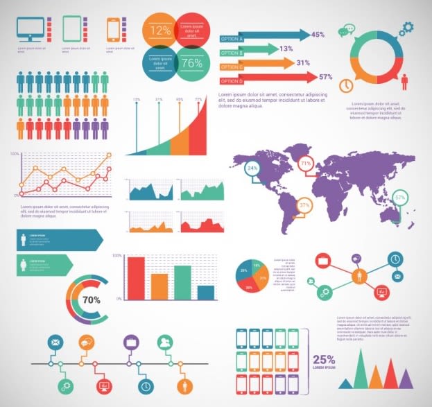 I will send professional powerpoint infographics slides collection from 10 templates