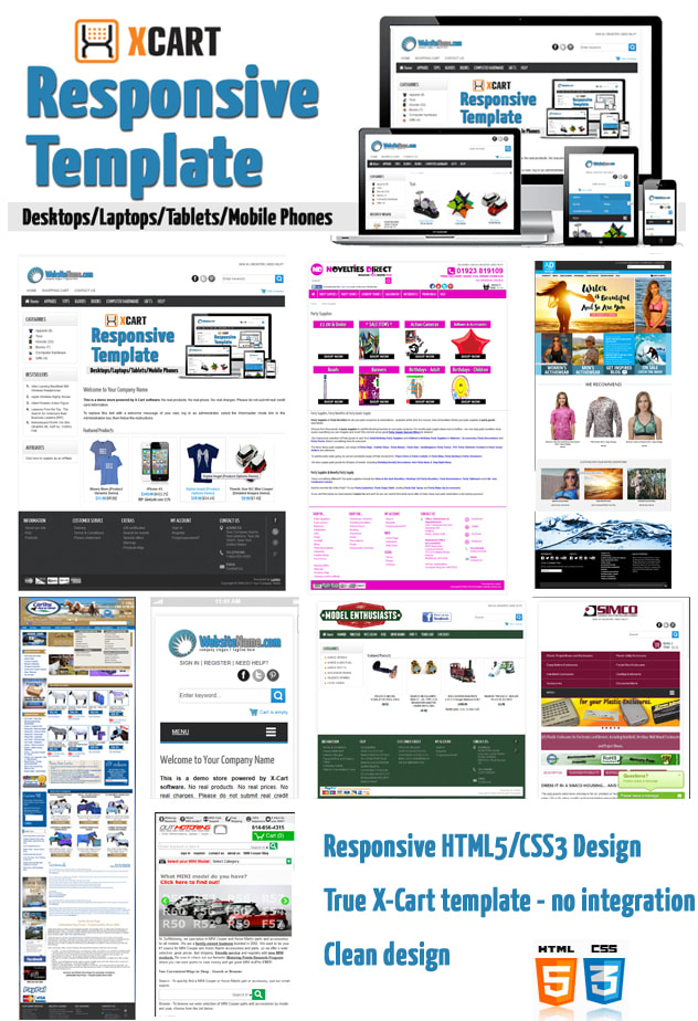 I will supply XCart Responsive template