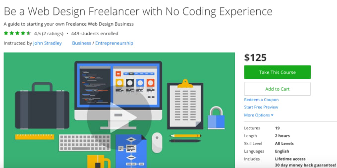 I will teach you to how to be a freelance web designer