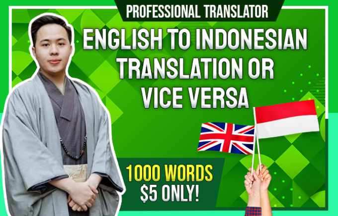 I will translate english to indonesian 1000 words
