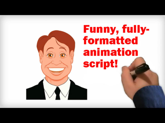 I will write a funny, formatted animation script