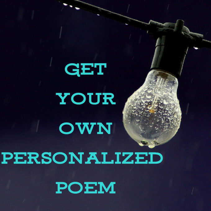 I will write a personalized poem