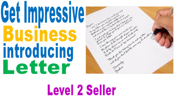 I will write an impressive  business introduction letter or email