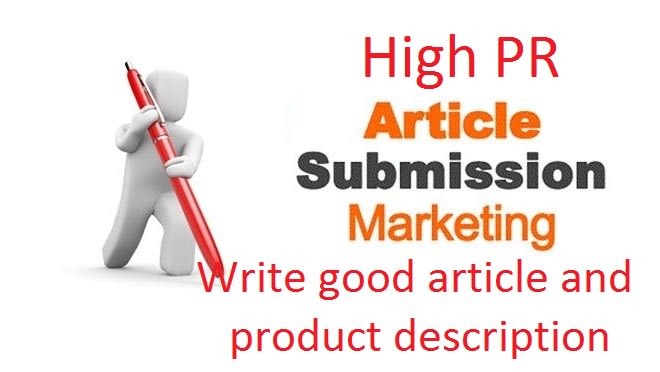 I will write and submit your link 25 high PR article sites