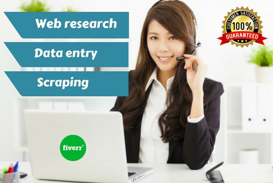 I will accurately web research, linkedin research, scraping, and  data entry