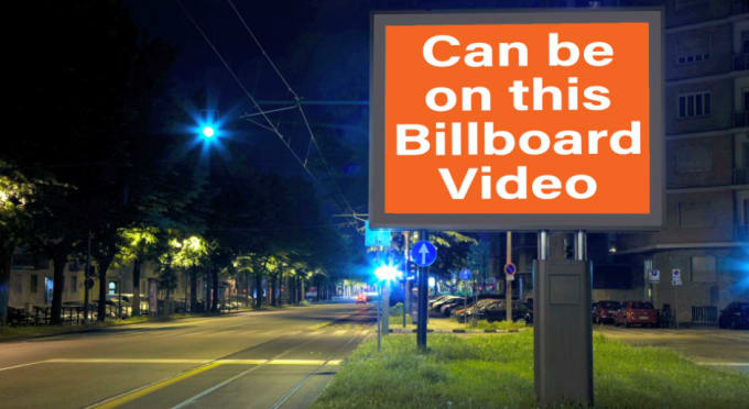 I will add your text and logo to this billboard video