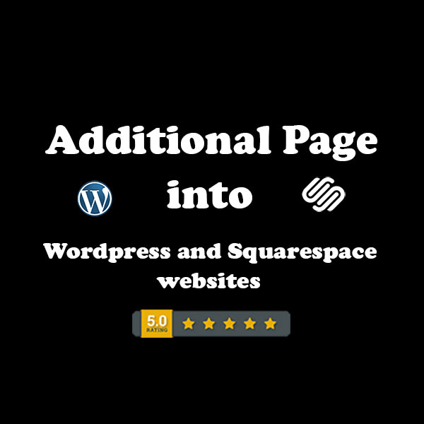 I will additional page or content into squarespace or wordpress