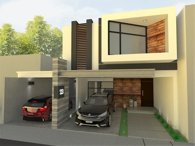 I will architecture and design, 3d models and renders