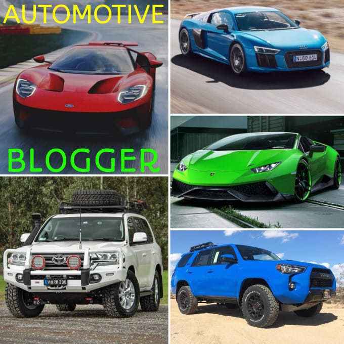 I will be a blogger of articles for cars and suvs for your site or blog