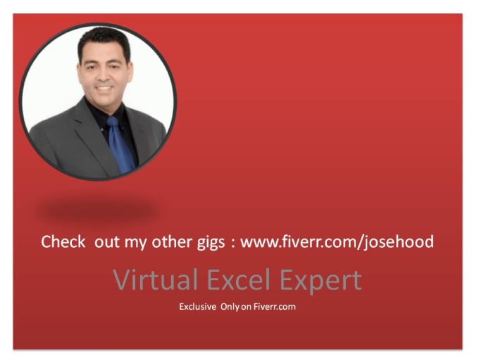 I will be virtual excel expert