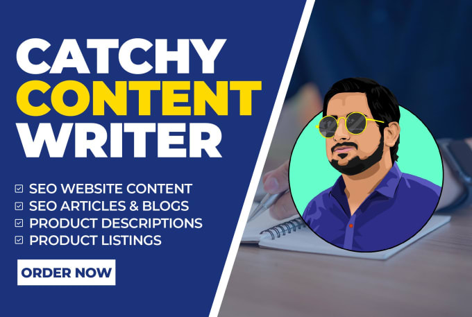 I will be your catchy website content writer