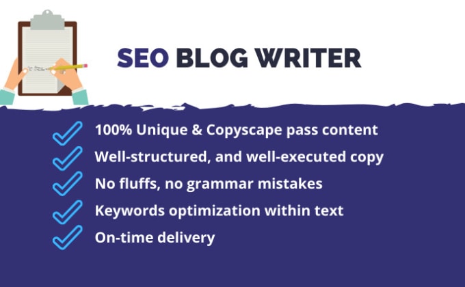 I will be your SEO blog writer and rewriter