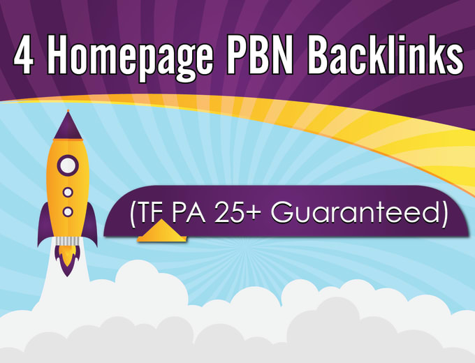 I will build 4 homepage pbn backlinks in 25tf and 25pa