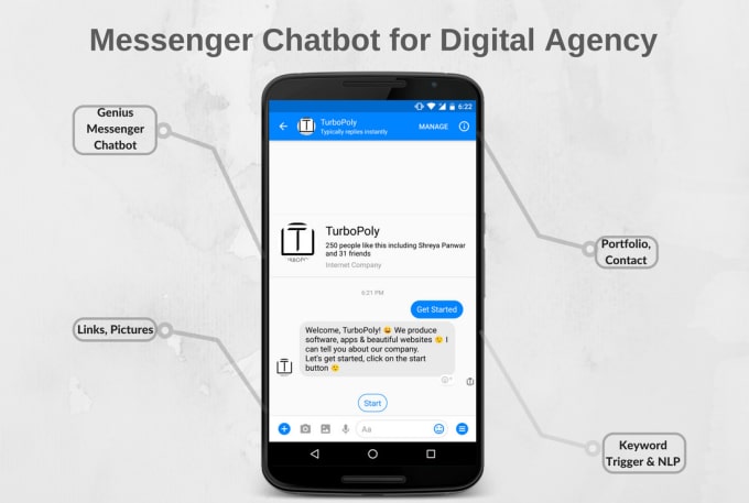 I will build facebook messenger chatbot in manychat or chatfuel