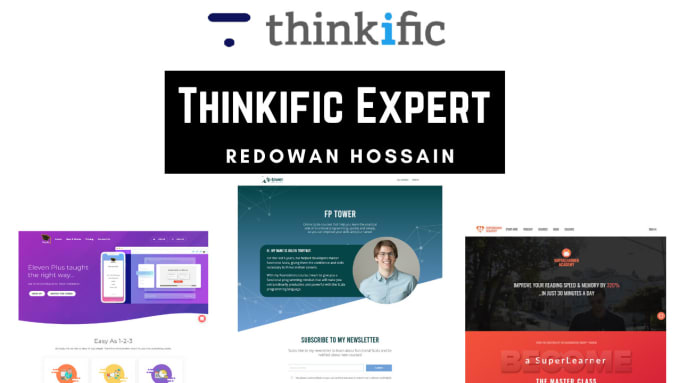 I will build your thinkific school elearning
