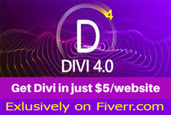 I will build your  wordpress website  using divi 4 theme