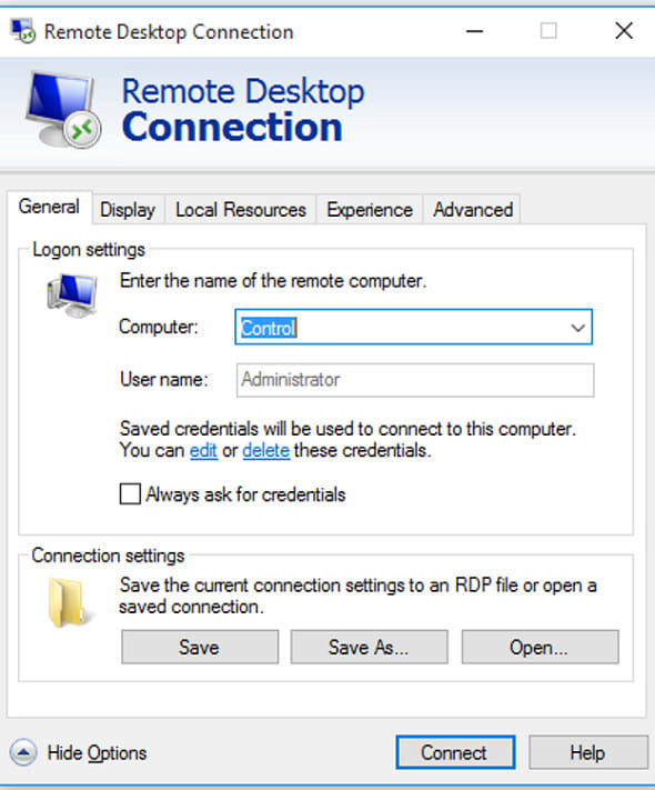 I will configure remote desktop connection and VPN