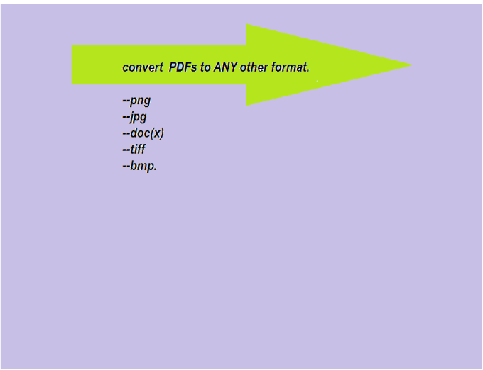 I will convert any pdf to docx jpg png tiff bmp formats