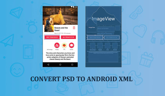I will convert psd to android xml