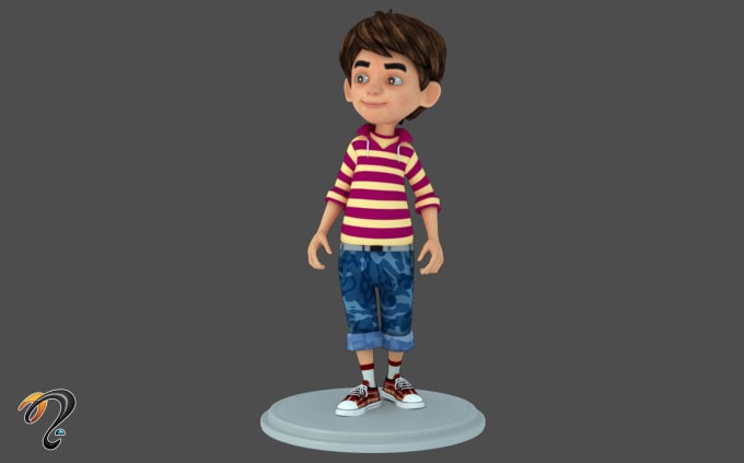 I will create 3d character models