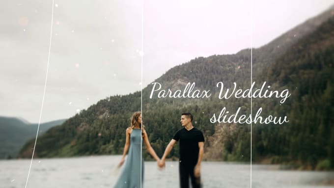 I will create a gorgeous parallax slideshow for your wedding