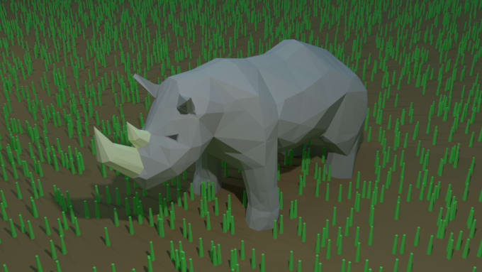 I will create a low poly 3d model  for you