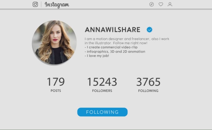 I will create amazing instagram promo profile