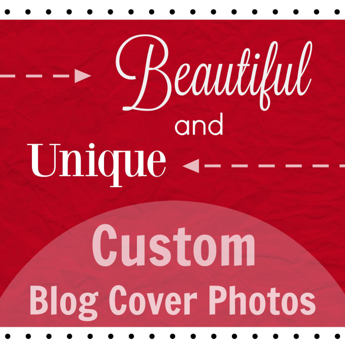 I will create colorful and unique cover photos for your blogs