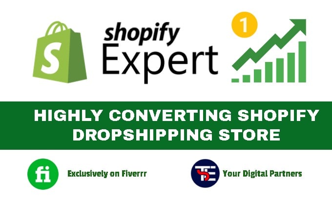 I will create converting shopify dropshipping store,shopify website