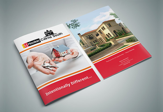 I will create elegant real estate, property brochure, booklet, booklet