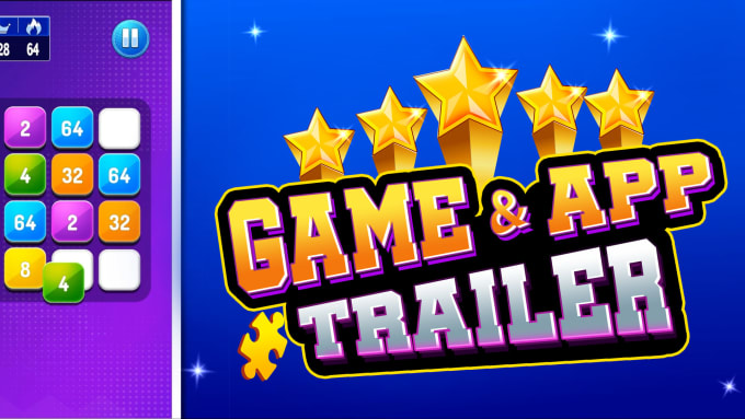 I will create game trailer or app promo video