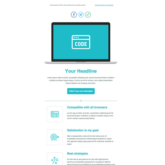 I will create responsive email template