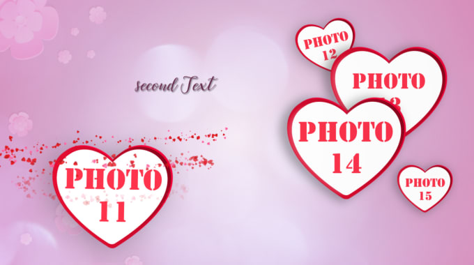 I will create romantic slideshow for valentine anniversary wedding