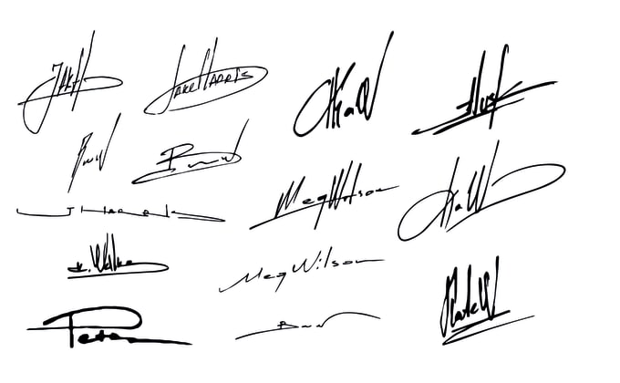 I will create your handwritten personal signature