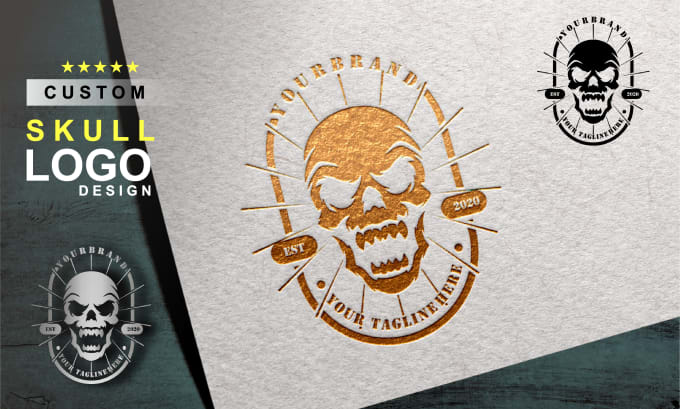 I will design amazing skull logo and illustration for your business